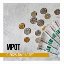 В России увеличат МРОТ до 22 440 ₽ с 1 января 2025 года